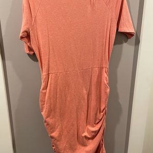 Athleta  ruched T-Shirt  dress, size Medium